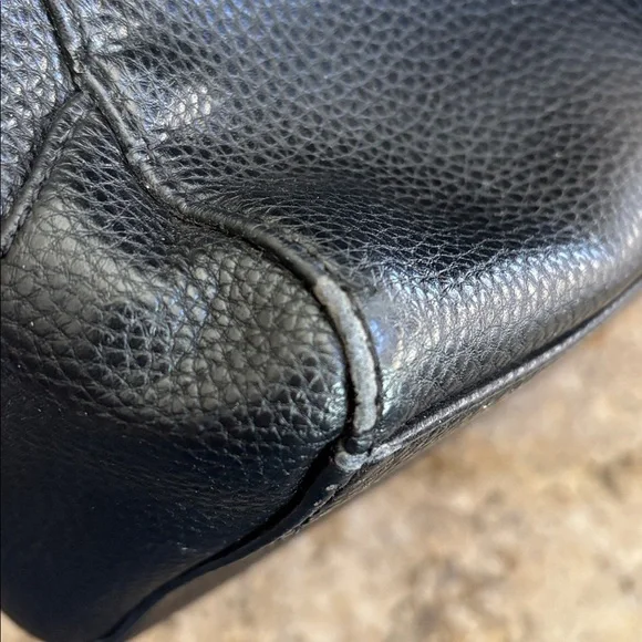 Lanvin Black Crossbody Bag with Gold Accents - Picture 10 of 15